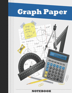Graph Paper Notebook: Grid Quad Ruled Large 8.5 x 11 in (100 Sheets)