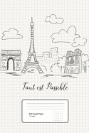 Graph Paper: Paris Graphing Composition - Quad Ruled 5x5 squares per Inch for French Student, Fashionista and Paris Lover, Pocket Size