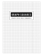 Graph Squares: Grid Bulk Notebook and Ruled White Paper Handwriting for Structuring, Sketch, Technical of Design (Thick Solid Lines) Black Cover