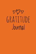 Gratitude Journal: Personalized gratitude journal, 102 Pages,6" x 9" (15.24 x 22.86 cm), Durable Soft Cover, Book for mindfulness reflection thanksgiving, great self care gift or for him or her (Orange Hearts Cover)