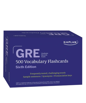 Gre Vocabulary Flashcards, Sixth Edition + Online Access to Review Your Cards, a Practice Test, and Video Tutorials - Kaplan Test Prep