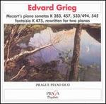 Grieg: Mozart's piano sonatas K 283, 457, 533/494, 545, Fantasia K 475, rewritten for two pianos - Prague Piano Duo