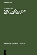 Grundz?ge der Prosasyntax