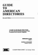 Guide to American Directories