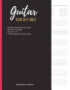 Guitar Blank Sheet Music: For Guitarist and Composers blank guitar tablature notebook with Chords spaces to fill White Cover (8.5 x 11) 120 pages.