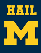 Hail M: College Ruled Blank Lined Notebook for School - 108 pages - 8.5 x 11 inches