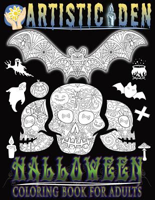 Halloween Coloring Book for Adults: Unique Halloween Tangle Designs - Den, Artistic, and Coloring Books, Avon, and Colouring Books, Halloween Adult