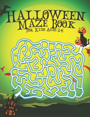 Halloween Maze Book For Kids Ages 3-6 - Yeash, Nasheem