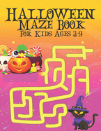 Halloween Maze Book For Kids Ages 3-9