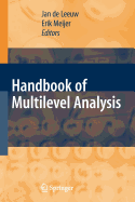 Handbook of Multilevel Analysis - Shafarevich, I R (Editor), and Leeuw, Jan (Editor), and Meijer, Erik (Editor)