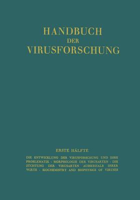 Handbuch Der Virusforschung: Erste Halfte - Doerr, R (Editor)