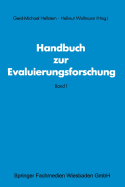 Handbuch Zur Evaluierungsforschung: Band 1