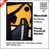 Handel: Messiah - Anne Liebeck (soprano); Benjamin Lees (trumpet); David Barrell (bass); Harold Lester (harpsichord); Harold Lester (organ); Richard Edgar-Wilson (tenor); Yvonne Howard (alto); Ross Pople (conductor)