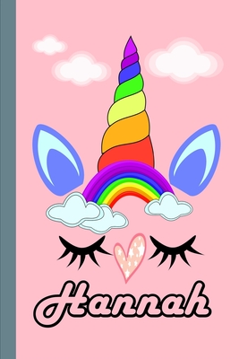 Hannah: Personalized Unicorn Sketchbook For Girls With Pink Name: Hannah: Personalized Unicorn Sketchbook For Girls With Pink Name Doodle, Sketch, Create! - Boughris, Rabah