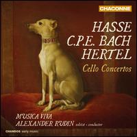 Hasse, C.P.E. Bach, Hertel: Cello Concertos - Alexander Rudin (cello); Alexey Kroptov (cello); Elena Korzenevich (violin); Leonid Kazakov (viola);...