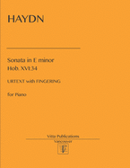 Haydn. Sonata in e minor Hob. 34: Urtext with Fingering