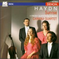 Haydn: String Quartets Nos. 78 "Sunrise", 79 & 80 - Carmina Quartet; Matthias Enderle (violin); Stephan Goerner (cello); Susanne Frank (violin); Wendy Champney (viola)
