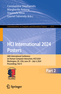 HCI International 2024 Posters: 26th International Conference on Human-Computer Interaction, HCII 2024, Washington, DC, USA, June 29 - July 4, 2024, Proceedings, Part II