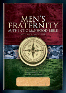 HCSB Men's Fraternity Authentic Manhood Bible, British Tan - Lewis, Robert