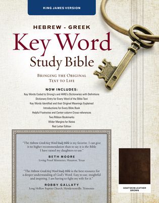 Hebrew-Greek Key Word Study Bible: KJV Edition, Brown Genuine Goat Leather - Zodhiates, Spiros, Dr. (Editor), and Baker, Warren Patrick, Dr. (Editor)
