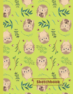 Hedgehogs Sketchbook: Hedgehog Gifts: Blank Paper Sketch Book: Large Notebook for Doodling, Drawing or Sketching 8.5 x 11