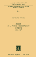 Hegel Et La Pensee Philosophique En Russie, 1830-1917