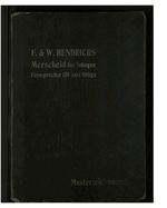 Hendrichs drop-forged scissor blanks catalogue