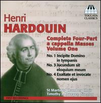 Henri Hardouin: Complete Four-Part a cappella Masses, Vol. 1 - St. Martin's Chamber Choir (choir, chorus); Timothy J. Krueger (conductor)