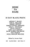 Here to Dare: 10 Gay Black Poets