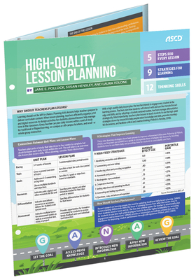 High-Quality Lesson Planning (Quick Reference Guide) - Pollock, Jane E, and Hensley, Susan, and Tolone, Laura