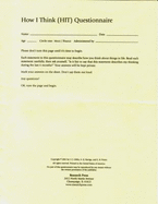 HIT-How I Think Questionnaire, Packet of 20 Questionnaires - Gibbs, John C., and Barriga, Alvaro Q., and Potter, Granville Bud