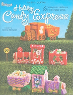 Holiday Candy Express: 6 Holiday Trains Stitched on 7-Count Plastic Canvas