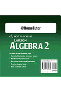 Holt McDougal Larson Algebra 2: @home Tutor CD-ROM