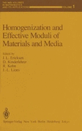 Homogenization and Effective Moduli of Materials and Media