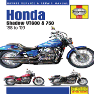 Honda Shadow Vt600 & 750 1988 to '09