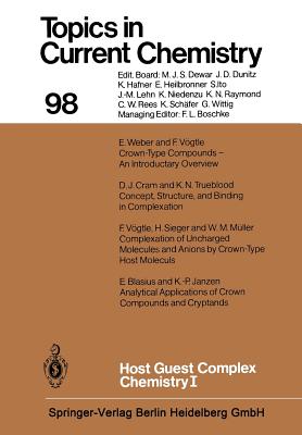 Host Guest Complex Chemistry I - Vgtle, F (Editor)