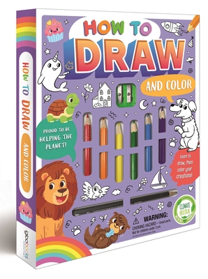 How to Draw and Color Set: With 6 Colored Pencils & Sketching Pencil - Igloobooks