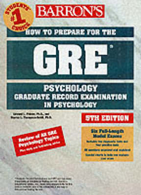How to Prepare for the GRE in Psychology - Palmer, Edward L, and Thompson-Schill, Sharon L