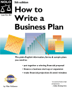 How to Write a Business Plan - McKeever, Mike P