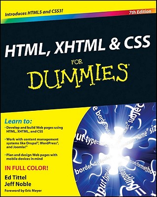 Html, XHTML and CSS for Dummies - Tittel, Ed, and Noble, Jeff