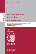 Human-Computer Interaction. Interaction in Context: 20th International Conference, Hci International 2018, Las Vegas, Nv, Usa, July 15-20, 2018, Proceedings, Part II