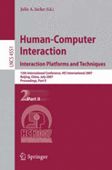 Human-Computer Interaction: Interaction Platforms and Techniques