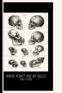 Human Monkey and Ape Skulls (1845) by Schinz de Visser: College Ruled Notebook: From Volledige Natuurlijke Historie Der Zoogdieren / Gallery and Museum Art