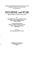 Hygiene and War, Suggestions for Makers of Textbooks and for Use in Schools