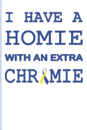 I Have a Homie with an Extra Chromie: Down Syndrome Awareness Blank Dot Lined Journal. Pastel Coloured Covers on Composition Book to Sketch and Write In, 6 by 9 Inches (13)
