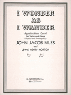 I Wonder as I Wander: High Voice in C Minor and Piano