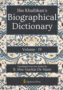 Ibn Khallikan's Biographical Dictionary - Vol 4