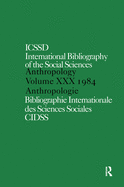 IBSS: Anthropology: 1984 Vol 30