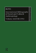 IBSS: Anthropology: 1992 Vol 38