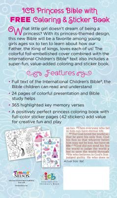 ICB Princess Bible with Coloring Sticker Book - Thomas Nelson